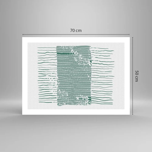 Plakát - Mořská abstrakce - 70x50 cm