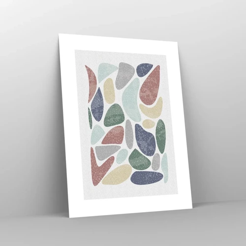 Plakát - Mozaika práškových barev - 30x40 cm