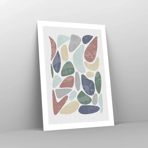 Plakát - Mozaika práškových barev - 50x70 cm
