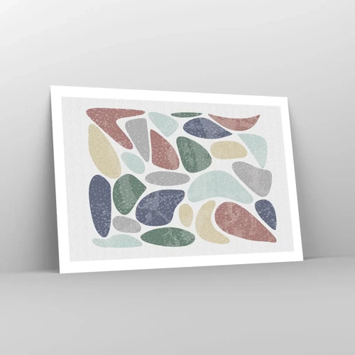 Plakát - Mozaika práškových barev - 91x61 cm