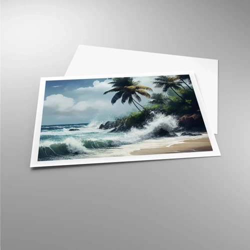 Plakát - Na tropickém pobřeží - 100x70 cm