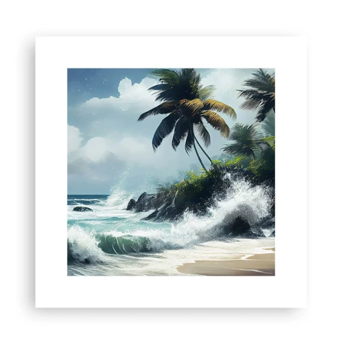 Plakát - Na tropickém pobřeží - 30x30 cm