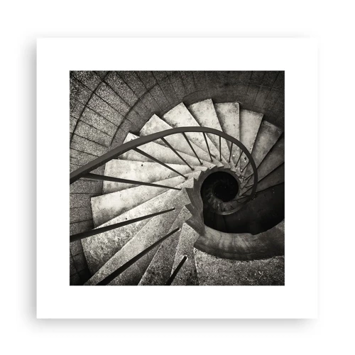 Plakát - Nahoru po schodech, dolů po schodech - 30x30 cm
