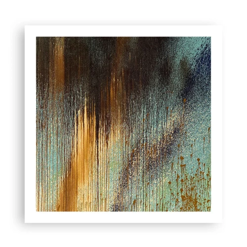 Plakát - Nenáhodná barevná kompozice - 60x60 cm