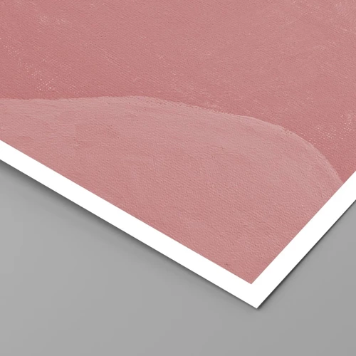 Plakát - Organická kompozice v růžové - 30x30 cm