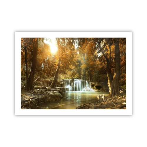 Plakát - Parkový vodopád - 70x50 cm