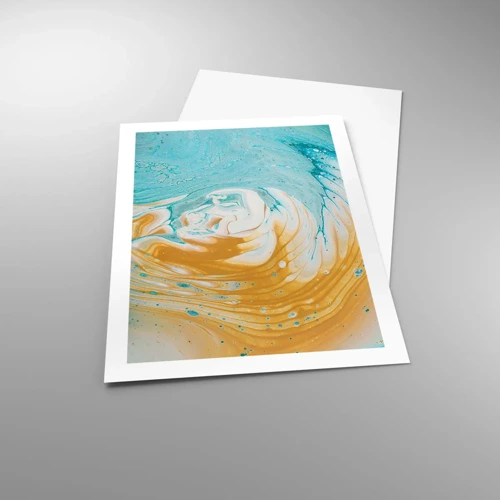 Plakát - Pastelový vír - 50x70 cm