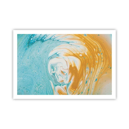 Plakát - Pastelový vír - 91x61 cm