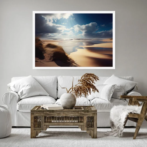 Plakát - Pláž, divoká pláž - 91x61 cm