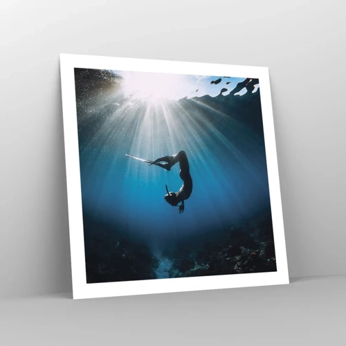 Plakát - Podvodní tanec - 60x60 cm