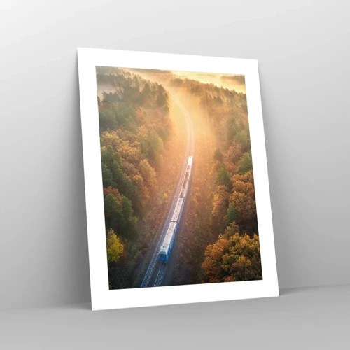 Plakát - Podzimní cesta - 40x50 cm