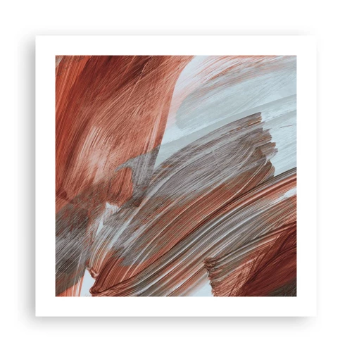 Plakát - Podzimní větrná abstrakce - 50x50 cm
