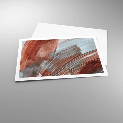 Plakát - Podzimní větrná abstrakce - 91x61 cm