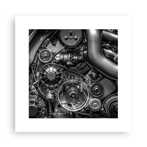 Plakát - Poezie mechaniky - 30x30 cm