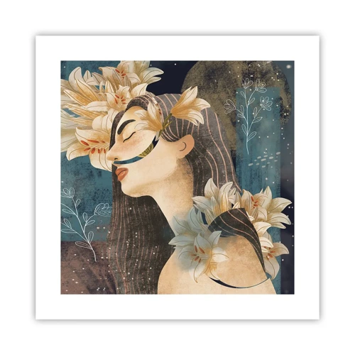 Plakát - Pohádka o princezně s liliemi - 40x40 cm