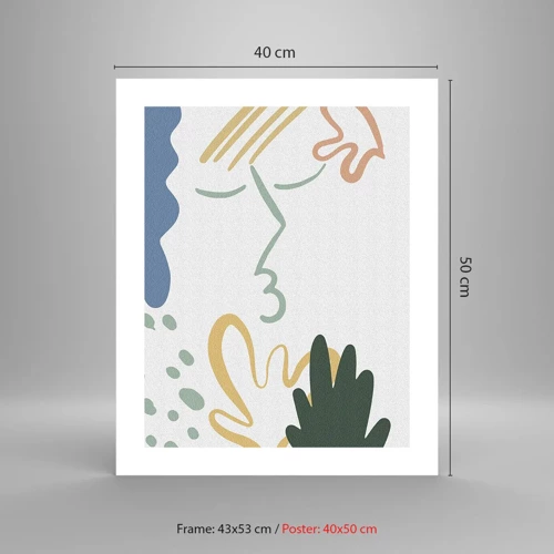 Plakát - Polibek květin - 40x50 cm