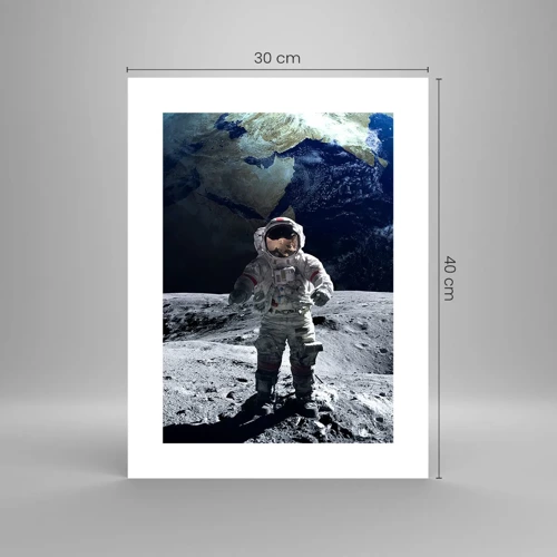 Plakát - Pozdravy s Měsíce - 30x40 cm