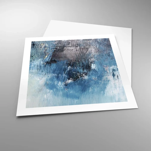Plakát - Rapsodie v modrém - 50x50 cm