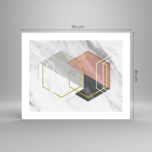 Plakát - Řetězová kompozice - 50x40 cm