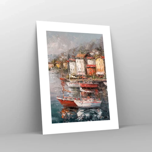 Plakát - Romantický přístav - 30x40 cm