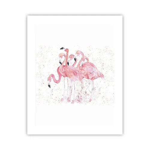 Plakát - Růžový ansámbl - 40x50 cm