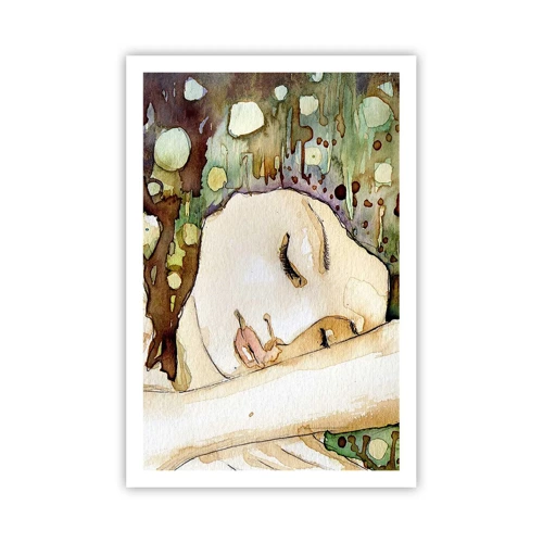 Plakát - Smaragdově-fialový sen - 61x91 cm