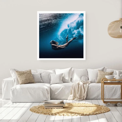 Plakát - Současná mořská panna - 50x50 cm