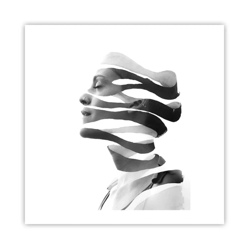 Plakát - Surrealistický portrét - 50x50 cm
