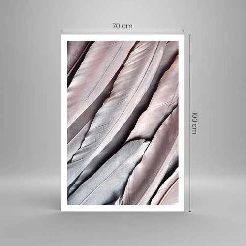 Plakát - V růžové a stříbrné - 70x100 cm