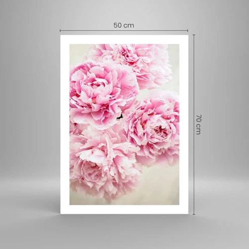 Plakát - V růžovém přepychu - 50x70 cm