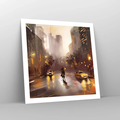 Plakát - Ve světlech New Yorku - 60x60 cm