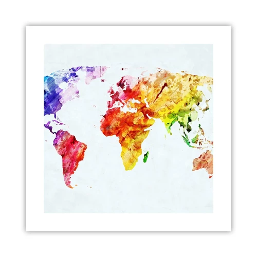 Plakát - Všechny barvy světa - 40x40 cm