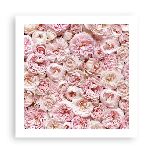 Plakát - Vydlážděná růžemi - 50x50 cm