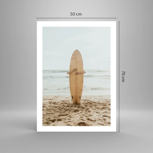 Plakát - Z lásky k vlnám - 50x70 cm