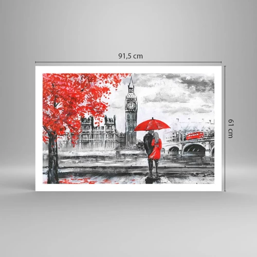 Plakát - Zamilování do Londýna - 91x61 cm