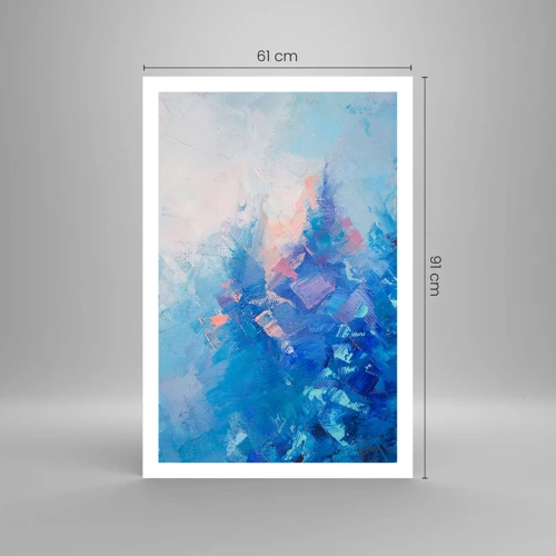 Plakát - Zimní abstrakce - 61x91 cm