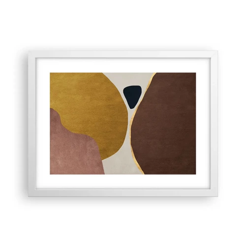 Plakát v bílém rámu - Abstrakce – místo v prostoru - 40x30 cm