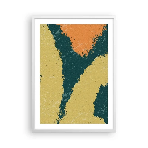Plakát v bílém rámu - Abstrakce – zpomalený pohyb - 50x70 cm