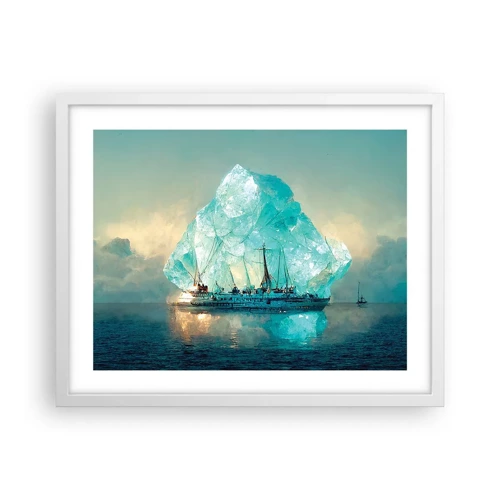 Plakát v bílém rámu - Arktický briliant - 50x40 cm