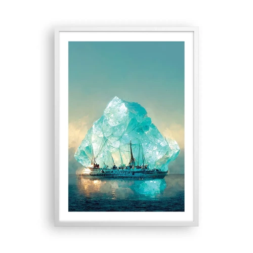 Plakát v bílém rámu - Arktický briliant - 50x70 cm