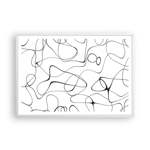 Plakát v bílém rámu - Cesty života, zákruty osudu - 100x70 cm