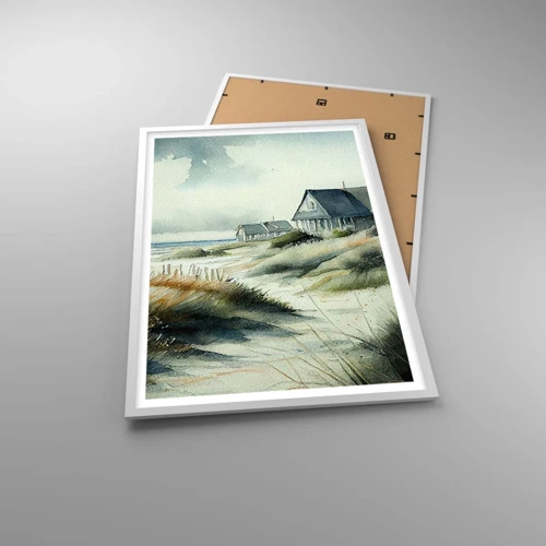 Plakát v bílém rámu - Daleko od shonu - 61x91 cm