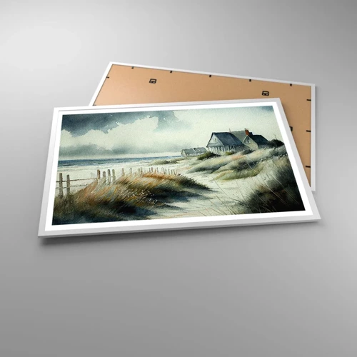 Plakát v bílém rámu - Daleko od shonu - 91x61 cm
