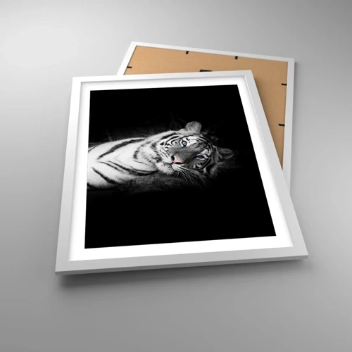 Plakát v bílém rámu - Divočina a klid - 40x50 cm
