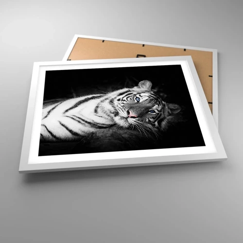 Plakát v bílém rámu - Divočina a klid - 50x40 cm