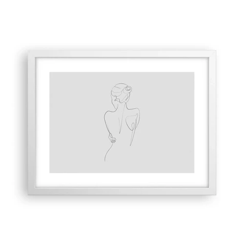 Plakát v bílém rámu - Hudba těla - 40x30 cm