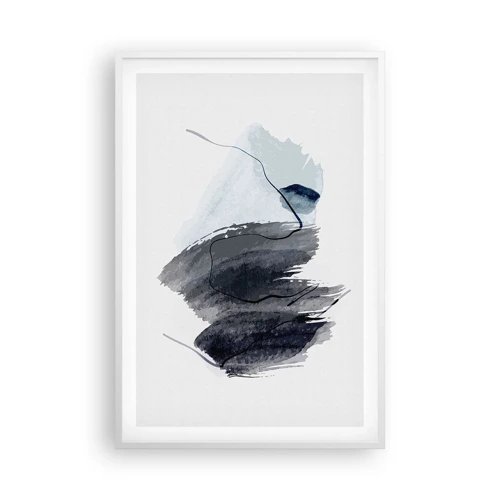 Plakát v bílém rámu - Intenzita a pohyb - 61x91 cm