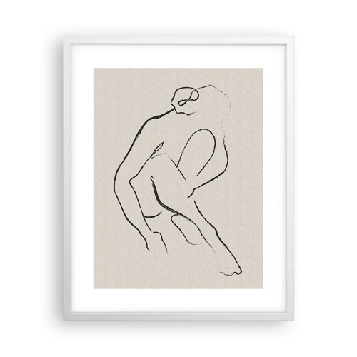 Plakát v bílém rámu - Intimní skica - 40x50 cm