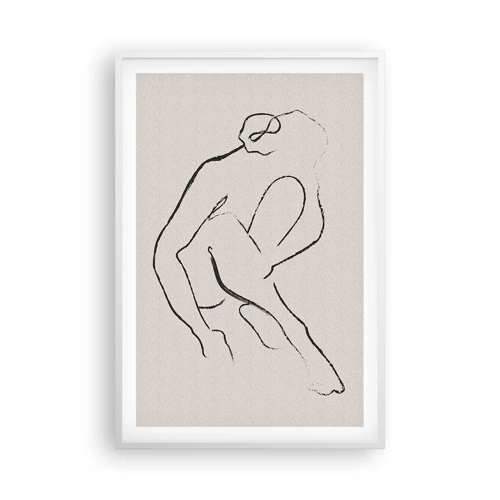 Plakát v bílém rámu - Intimní skica - 61x91 cm