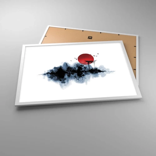 Plakát v bílém rámu - Japonský pohled - 70x50 cm